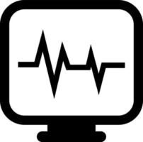 Medizinisches EKG, Illustration, Vektor auf weißem Hintergrund