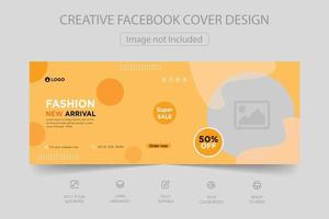 modern dynamisk Instagram Facebook omslag och social media webb baner mall för uppkopplad mode försäljning vektor