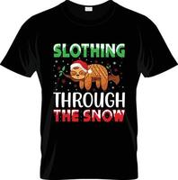 hässliches Weihnachts-T-Shirt-Design, hässlicher Weihnachts-T-Shirt-Slogan und Bekleidungsdesign, hässliche Weihnachtstypografie, hässlicher Weihnachtsvektor, hässliche Weihnachtsillustration vektor