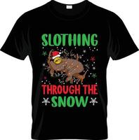 hässliches Weihnachts-T-Shirt-Design, hässlicher Weihnachts-T-Shirt-Slogan und Bekleidungsdesign, hässliche Weihnachtstypografie, hässlicher Weihnachtsvektor, hässliche Weihnachtsillustration vektor
