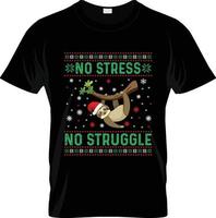 hässliches Weihnachts-T-Shirt-Design, hässlicher Weihnachts-T-Shirt-Slogan und Bekleidungsdesign, hässliche Weihnachtstypografie, hässlicher Weihnachtsvektor, hässliche Weihnachtsillustration vektor