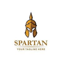 Spartaner Kriegerhelm - Sparta-Masken-Logo-Design, geeignet für Ihre Designanforderungen, Logos, Illustrationen, Animationen usw. vektor