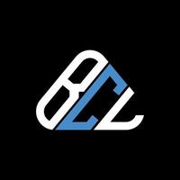 bcl brev logotyp kreativ design med vektor grafisk, bcl enkel och modern logotyp i runda triangel form.