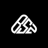 bsz-Buchstabenlogo kreatives Design mit Vektorgrafik, bsz-einfaches und modernes Logo in runder Dreiecksform. vektor
