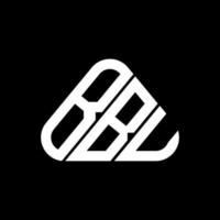bbu brev logotyp kreativ design med vektor grafisk, bbu enkel och modern logotyp i runda triangel form.