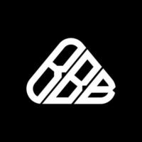 BBB Letter Logo kreatives Design mit Vektorgrafik, BBB einfaches und modernes Logo in runder Dreiecksform. vektor