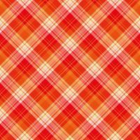 Nahtloses Muster in leuchtend roten, orangen und hellrosa Farben für Plaid, Stoff, Textil, Kleidung, Tischdecke und andere Dinge. Vektorbild. 2 vektor