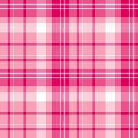 Nahtloses Muster in positiven rosa und weißen Farben für Plaid, Stoff, Textil, Kleidung, Tischdecke und andere Dinge. Vektorbild. vektor