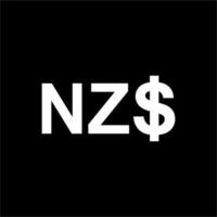 ny zealand valuta ikon symbol. ny zealand dollar, nzd tecken. vektor illustration