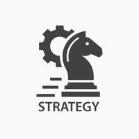 strategi ikon. börja logotyp mall. vektor illustration.