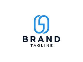 abstrakter anfangsbuchstabe h logo. blaue Form Origami-Stil isoliert auf weißem Hintergrund. flaches Vektor-Logo-Design-Vorlagenelement für Business-, Technologie- und Branding-Logos vektor