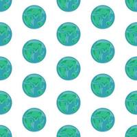 sömlös mönster med planet jorden. vektor illustration