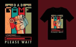 design av t-shirt för gaming vektor