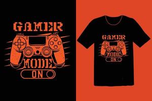 Gaming-T-Shirt-Design Vintage vektor