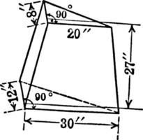 frustum, årgång illustration. vektor