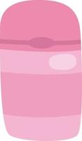 rosa hår schampo, illustration, vektor, på en vit bakgrund. vektor