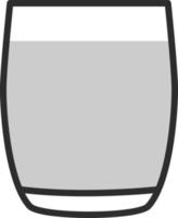 juice glas, illustration, på en vit bakgrund. vektor