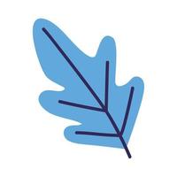 blå blad växt bladverk vektor