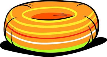 orange simning ringa, illustration, vektor på vit bakgrund