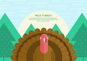 Wild Turkey Hintergrund vektor