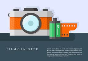 Kamera och film Kapsel Bakgrund vektor