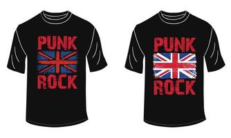 Punkrock-T-Shirt-Design vektor