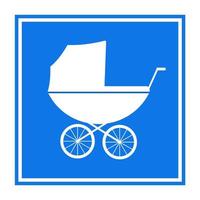 Kinderwagen-Logo-Illustration vektor