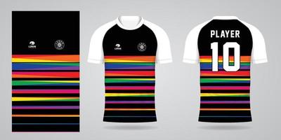 bunte Fußball-Trikot-Sport-Design-Vorlage vektor