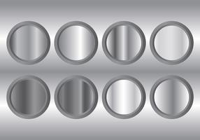Metall Grey Gradient Icons Vector