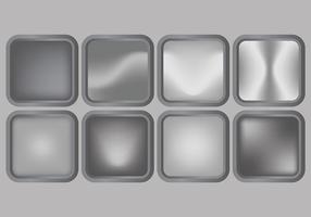 Shiny Grey Gradient Icons Vector