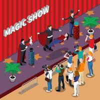 magisk show illusionist vektor