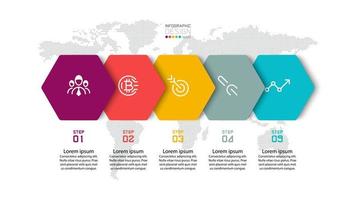 moderne Infografik-Vorlage für Banner-Präsentation vektor