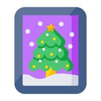 ett ikon design av jul träd vektor