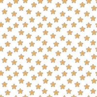 Muster mit Sternen. Nahtloses süßes Muster mit gelben Sternen. Cartoon-Vektor-Illustration. vektor