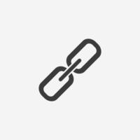 hyperlänk, länk, kedja ikon vektor symbol tecken isolerat