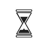 timglas logotyp ikon vektor illustration design mall