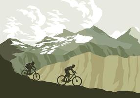 Mountainbike Trail Vector