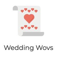 trendig bröllop meddelanden vektor