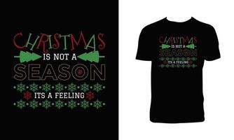 Frohe Weihnachten-Vektor-T-Shirt-Design vektor