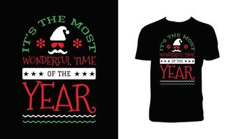 dekoratives weihnachtsvektor-t-shirt-design vektor