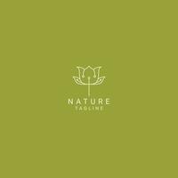 Natur feminine Logo-Icon-Design-Vorlage vektor