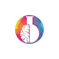 Brain Lab-Logo-Design. vektor