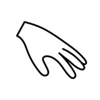 menschliche hand vektor person symbol illustration isoliert weiß. daumen menschliche hand silhouette unterschrift konzept armgruppe. zeichnung männlich karikatur körperteil symbol anatomie gestikulieren gesundheitswesen art