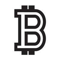 Bitcoin-Logo-Vektor vektor