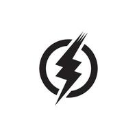 Power-Beleuchtung elektrisches Symbol-Logo vektor