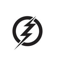 Power-Beleuchtung elektrisches Symbol-Logo vektor