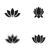 Schönheit Vektor Lotus Blumen Design Logo Vorlage Symbol