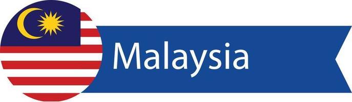 malaysia flaggsymbol vektor