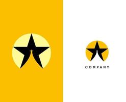 stjärna logotyp. stigande stjärna ikon. linje stil kan vara Begagnade för företag och varumärke logotyper. platt vektor logotyp design mall element.