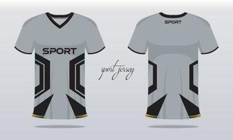 Sporttrikot und T-Shirt-Vorlage Sporttrikot-Design. Sportdesign für Fußball-Rennspiele vektor